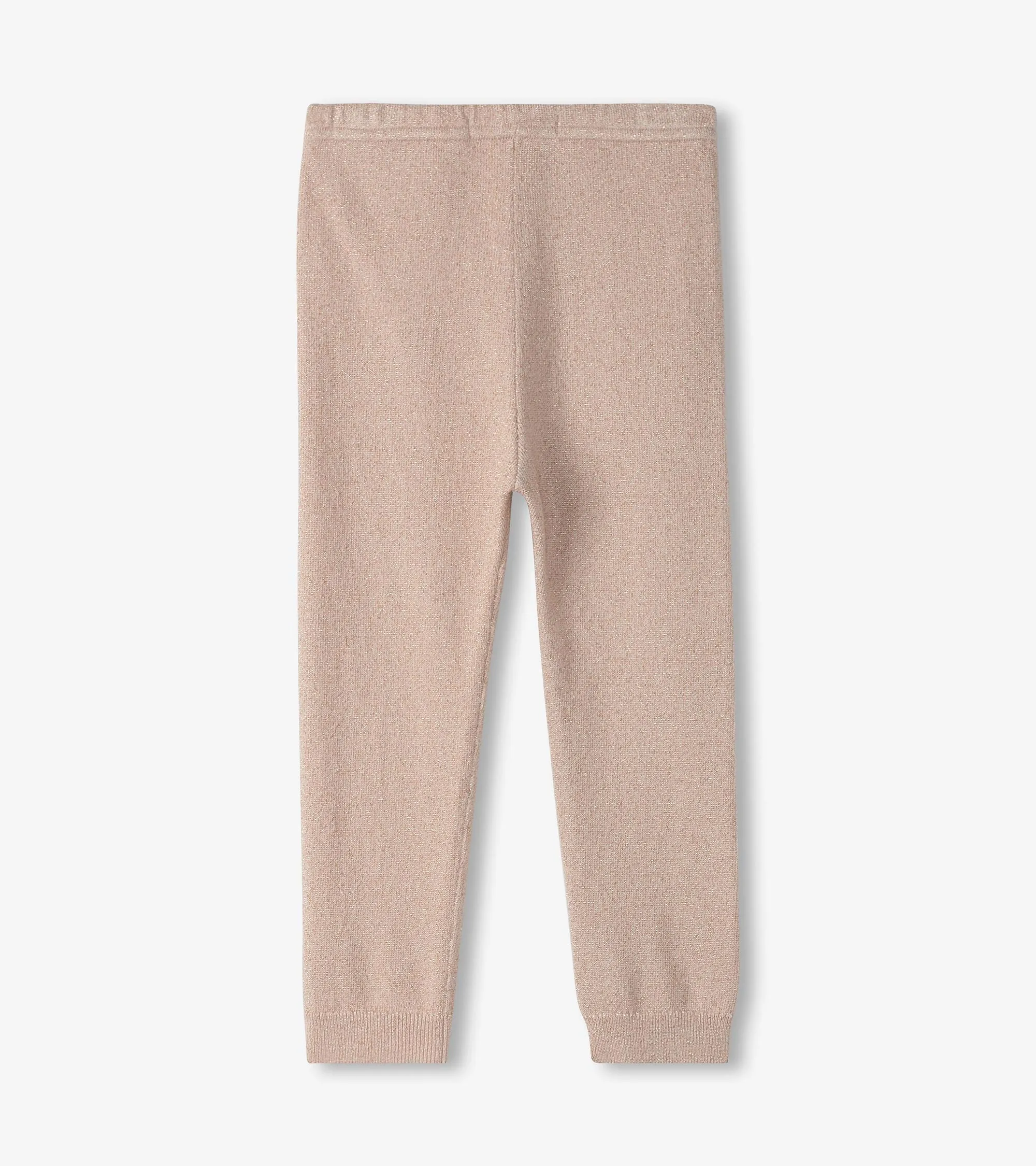 Baby Girls Gold Glitter Cable Knit Leggings