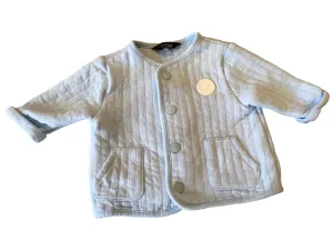 Baker by Ted Baker Light Blue Jersey Jacket Popper Fastening - Boys 0-3m