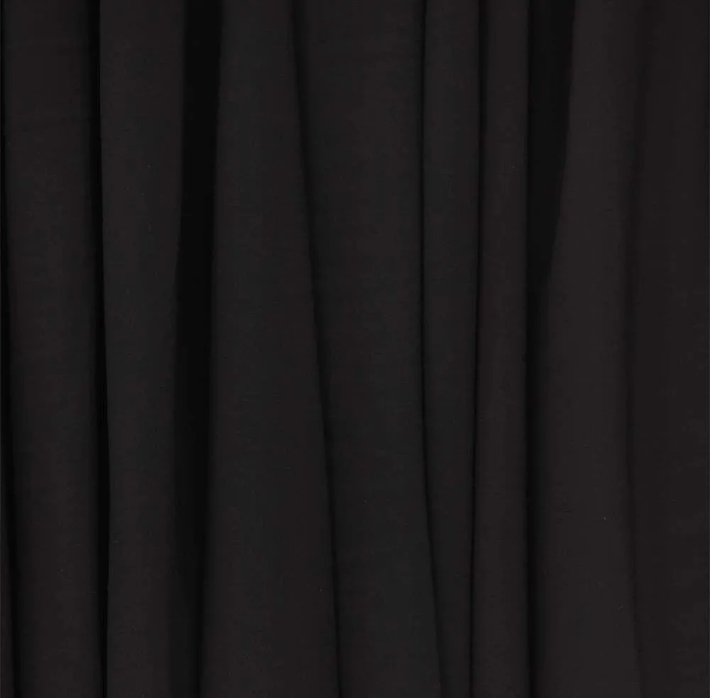 Black Plain Viscose Georgette Fabric (Wholesale) (Wholesale)