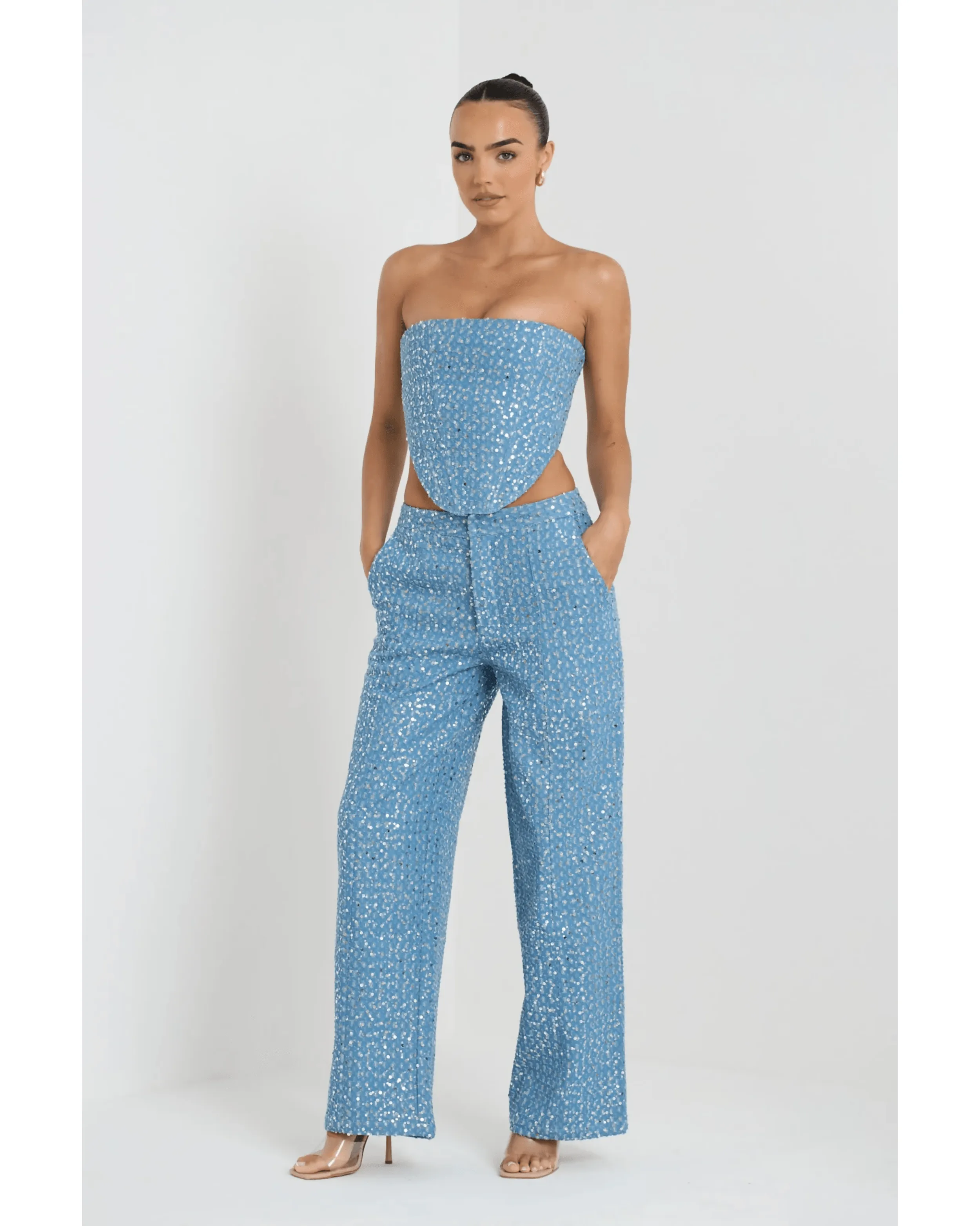 Blue Glaze Maya Co ord Set