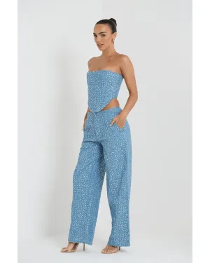 Blue Glaze Maya Co ord Set