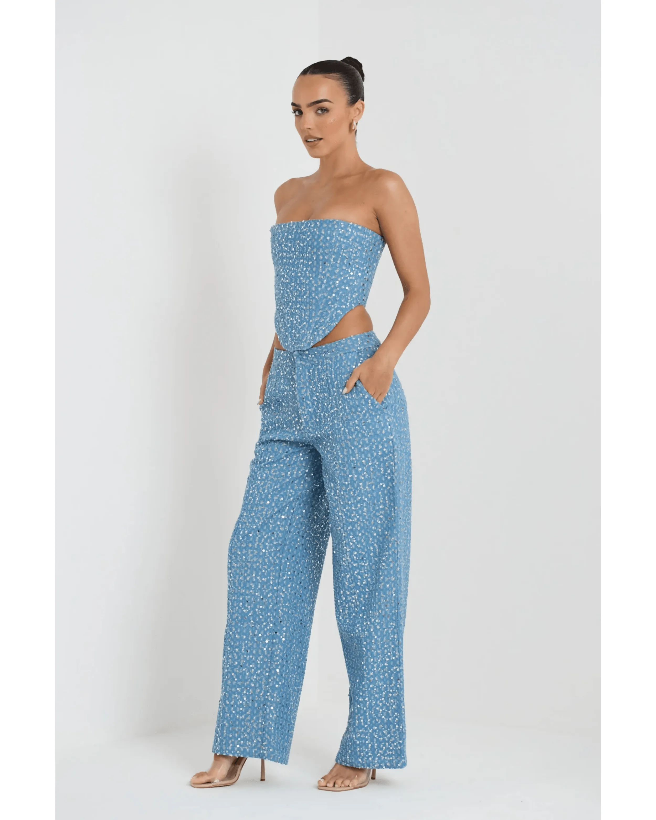 Blue Glaze Maya Co ord Set