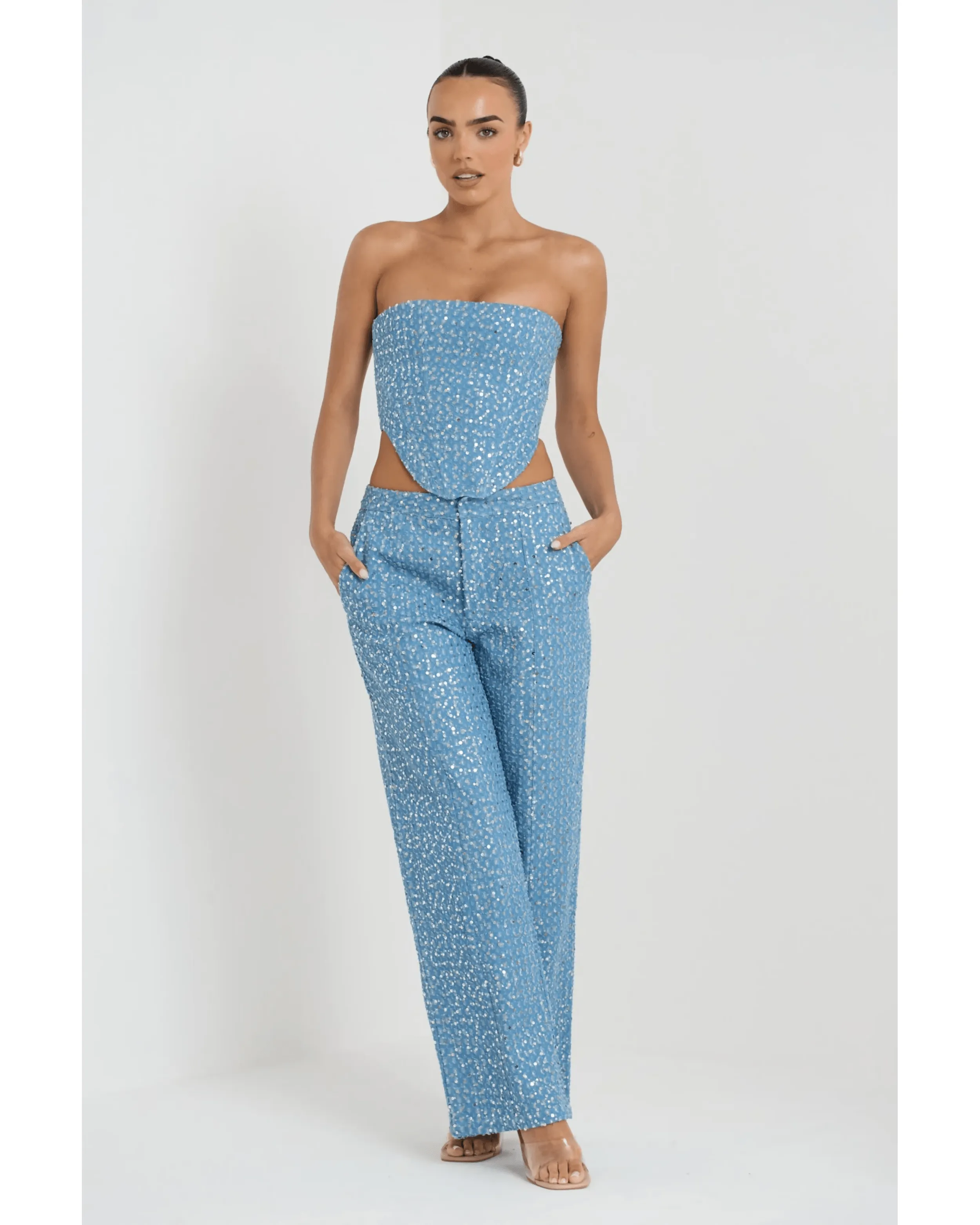 Blue Glaze Maya Co ord Set