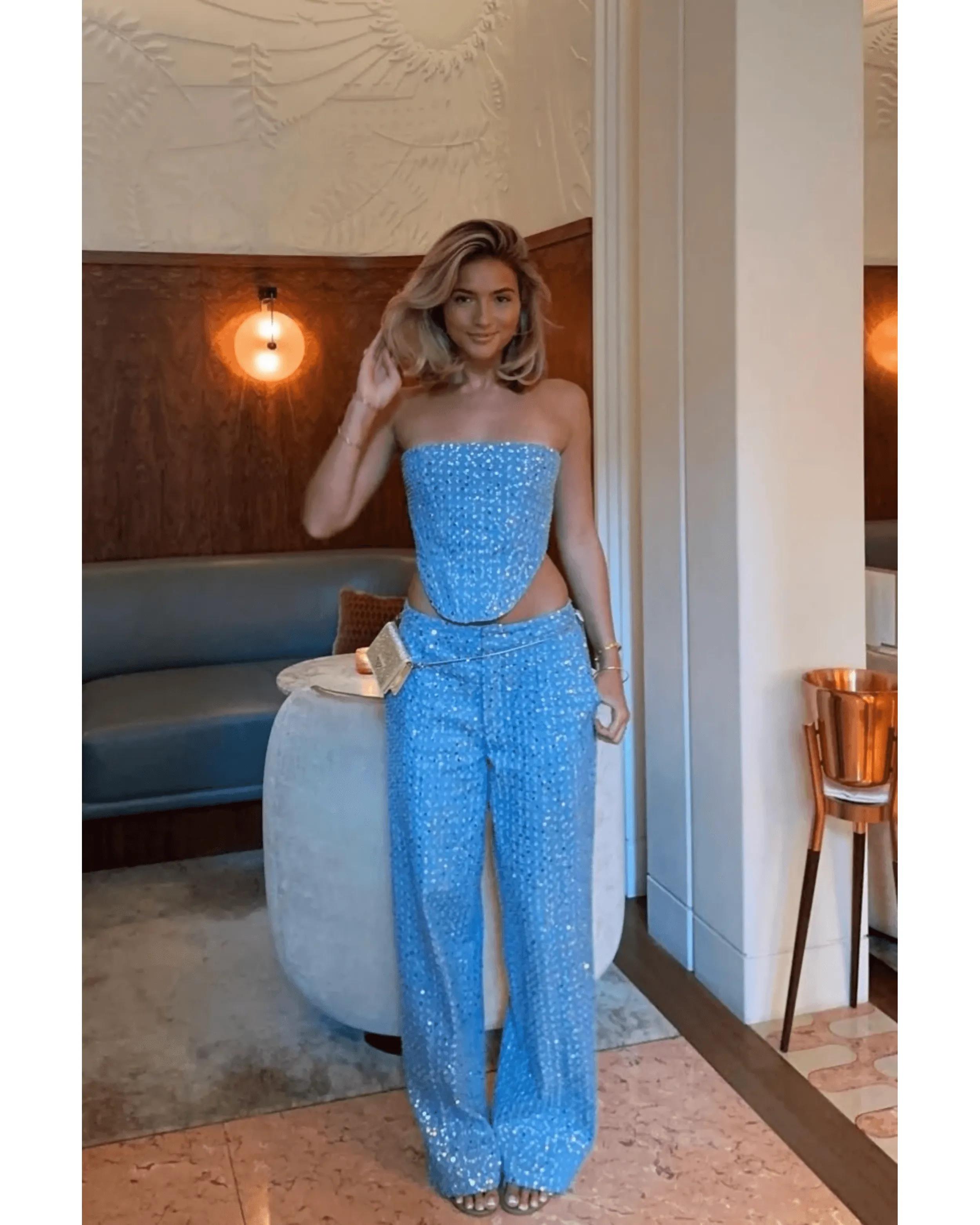 Blue Glaze Maya Co ord Set