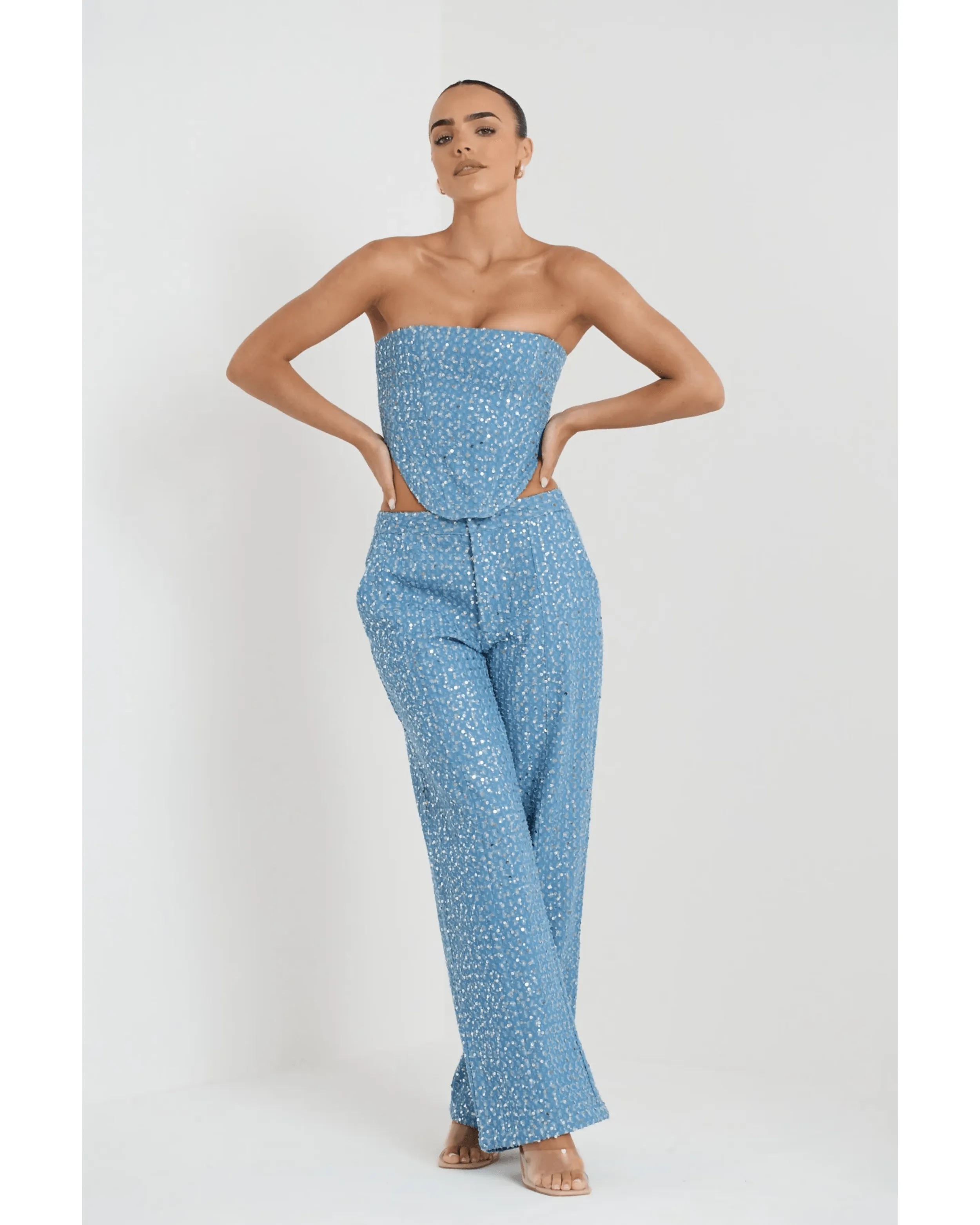 Blue Glaze Maya Co ord Set