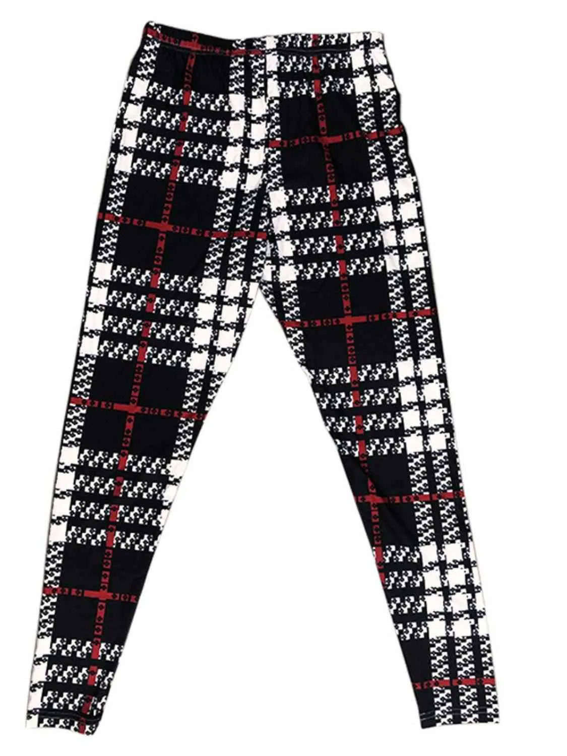 Chic High-Waisted Plaid Trousers with Practical Pockets