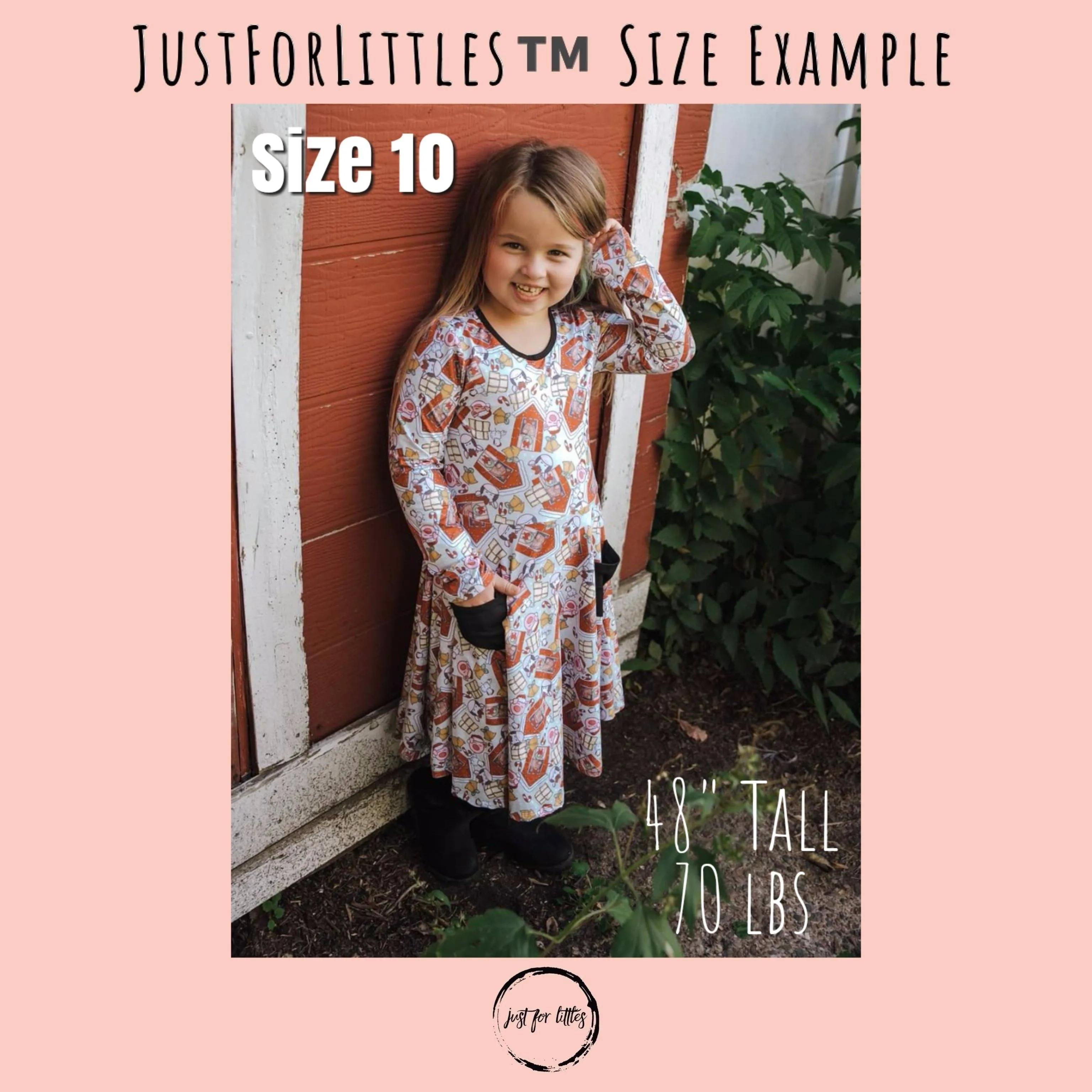 Christmas Farm Twirl Dress