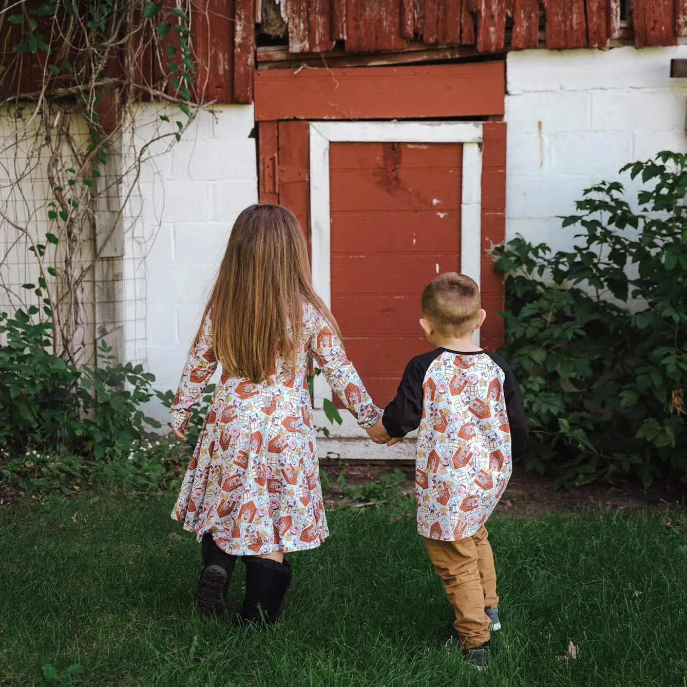 Christmas Farm Twirl Dress