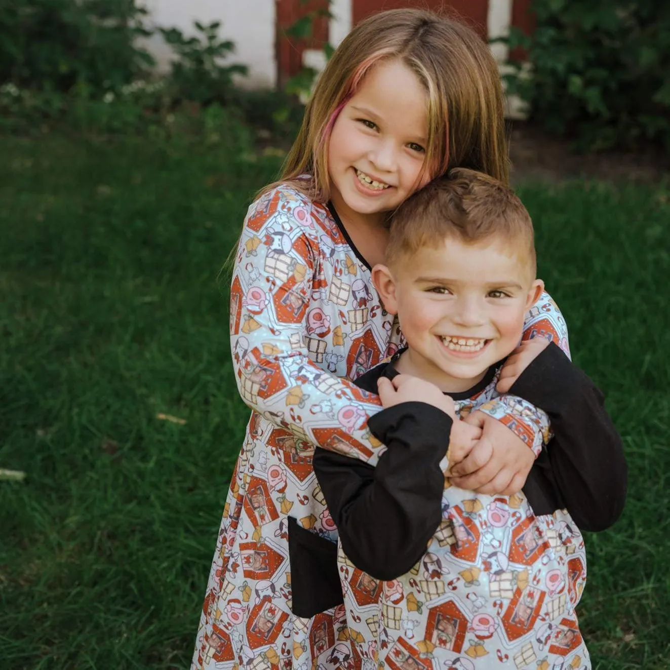 Christmas Farm Twirl Dress