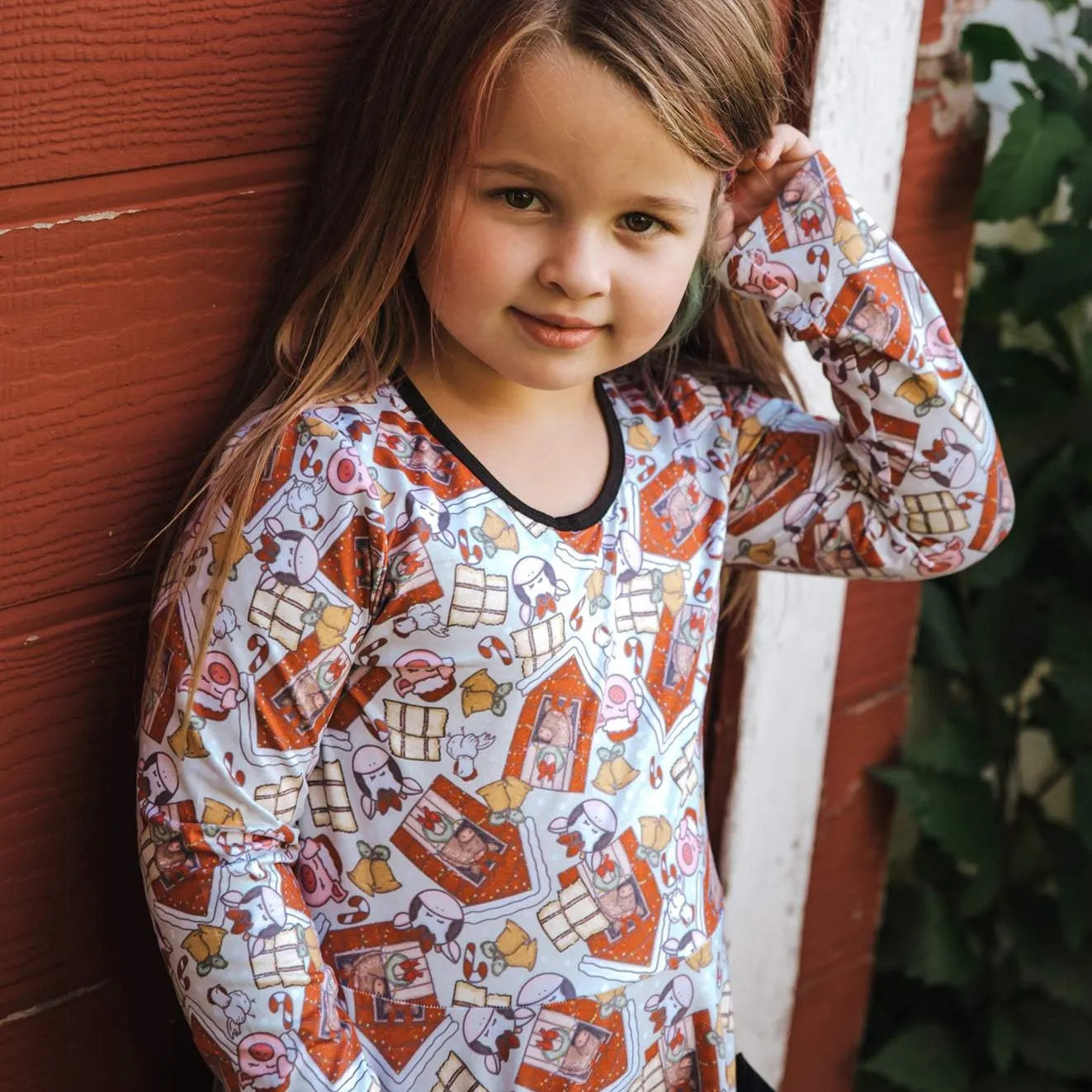 Christmas Farm Twirl Dress
