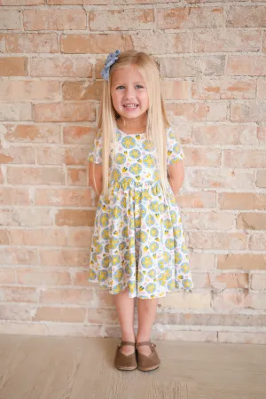 Classic Twirl Dress in Starburst Garden