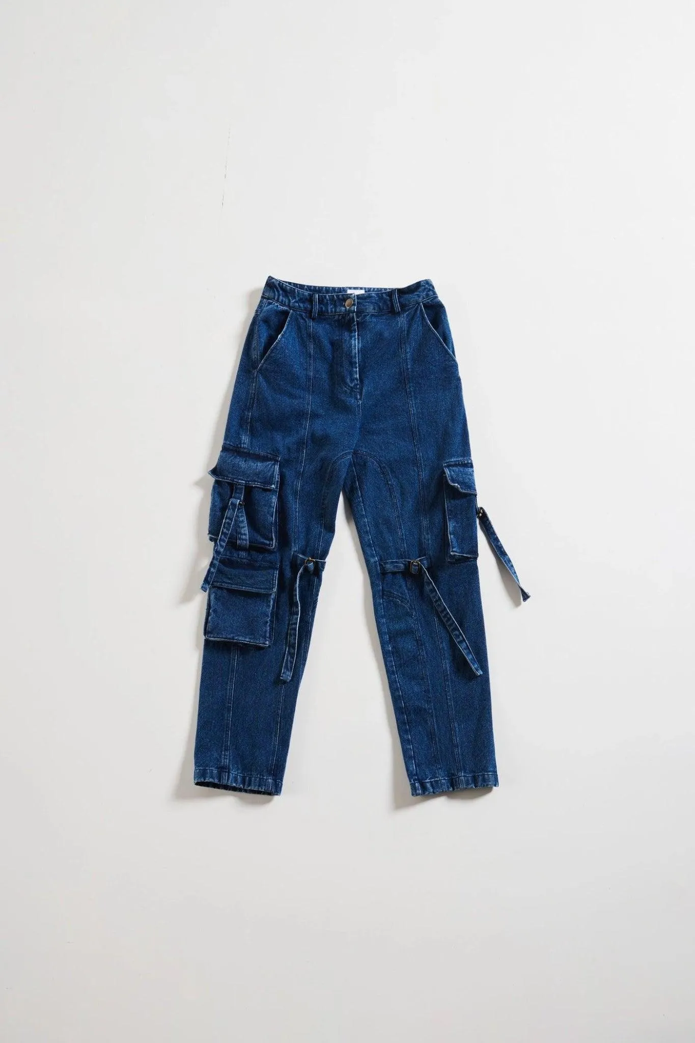 Denim Cargo Trousers