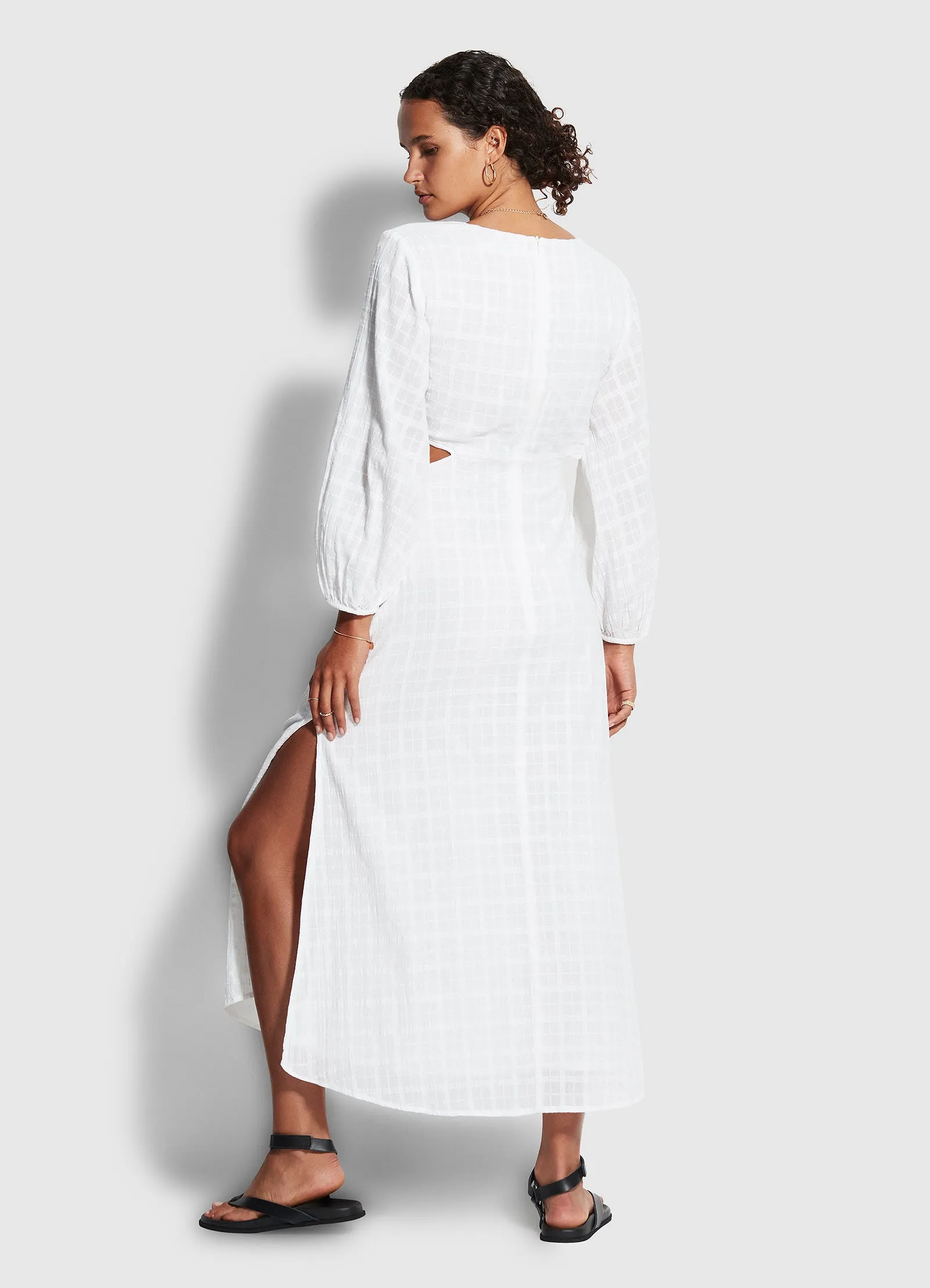 Drifter Cut Out Dress  - White