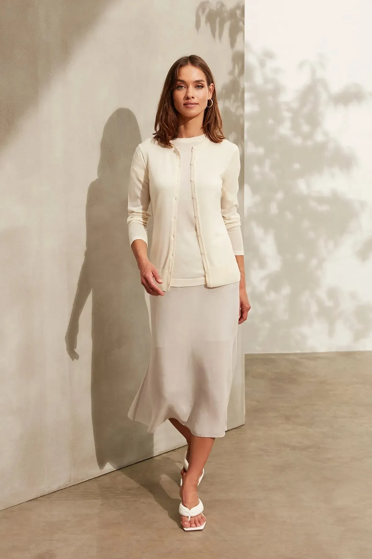 Ecru Cashmere Melinda Women's Cardigan