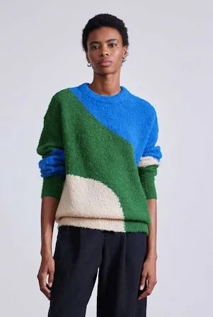 Elle Textured Crew Sweater