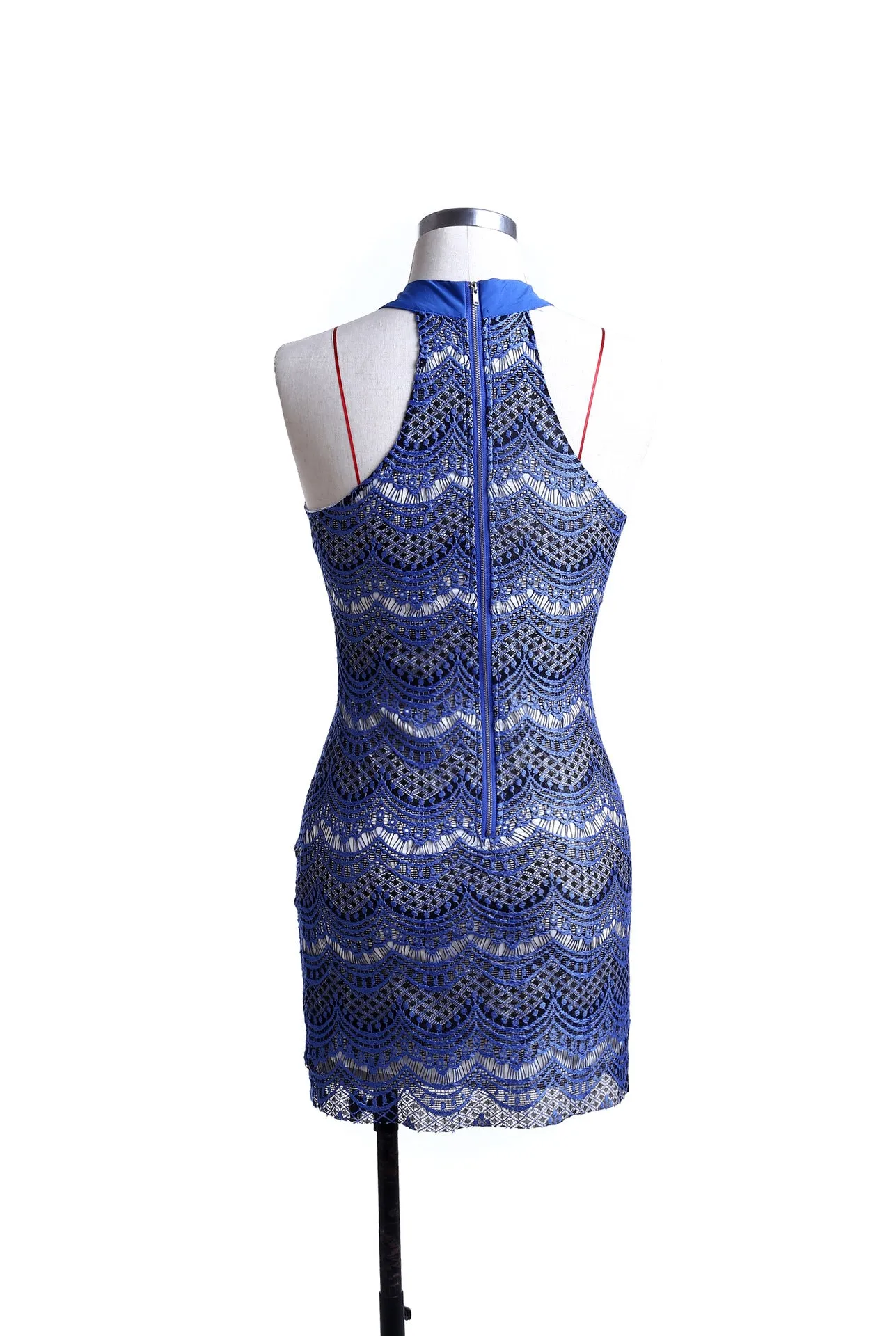 Fashion Sexy Lace Sapphire Blue Red Dresses
