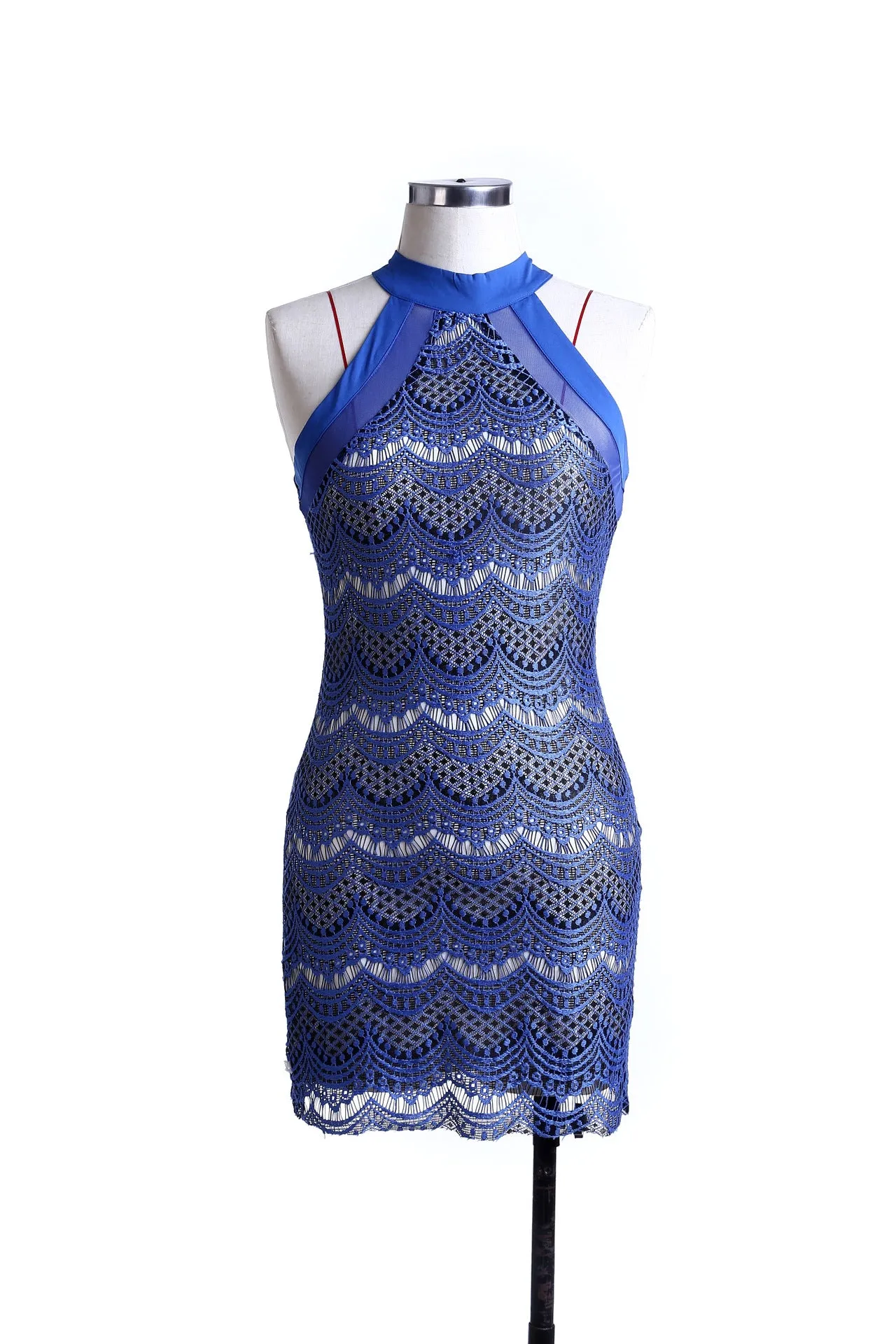 Fashion Sexy Lace Sapphire Blue Red Dresses