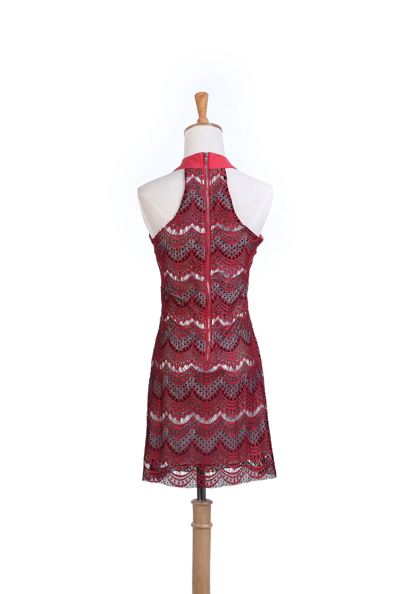 Fashion Sexy Lace Sapphire Blue Red Dresses