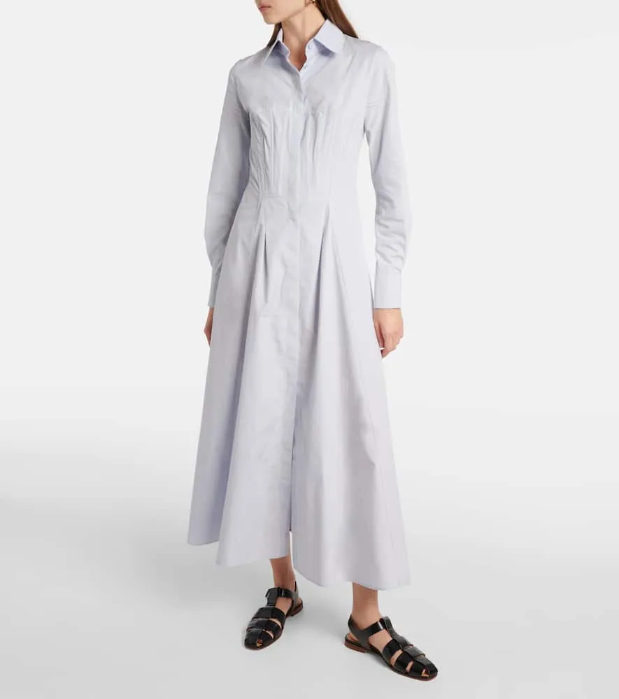 Gabriela Hearst Eugene cotton shirt dress