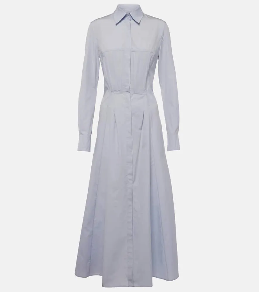 Gabriela Hearst Eugene cotton shirt dress