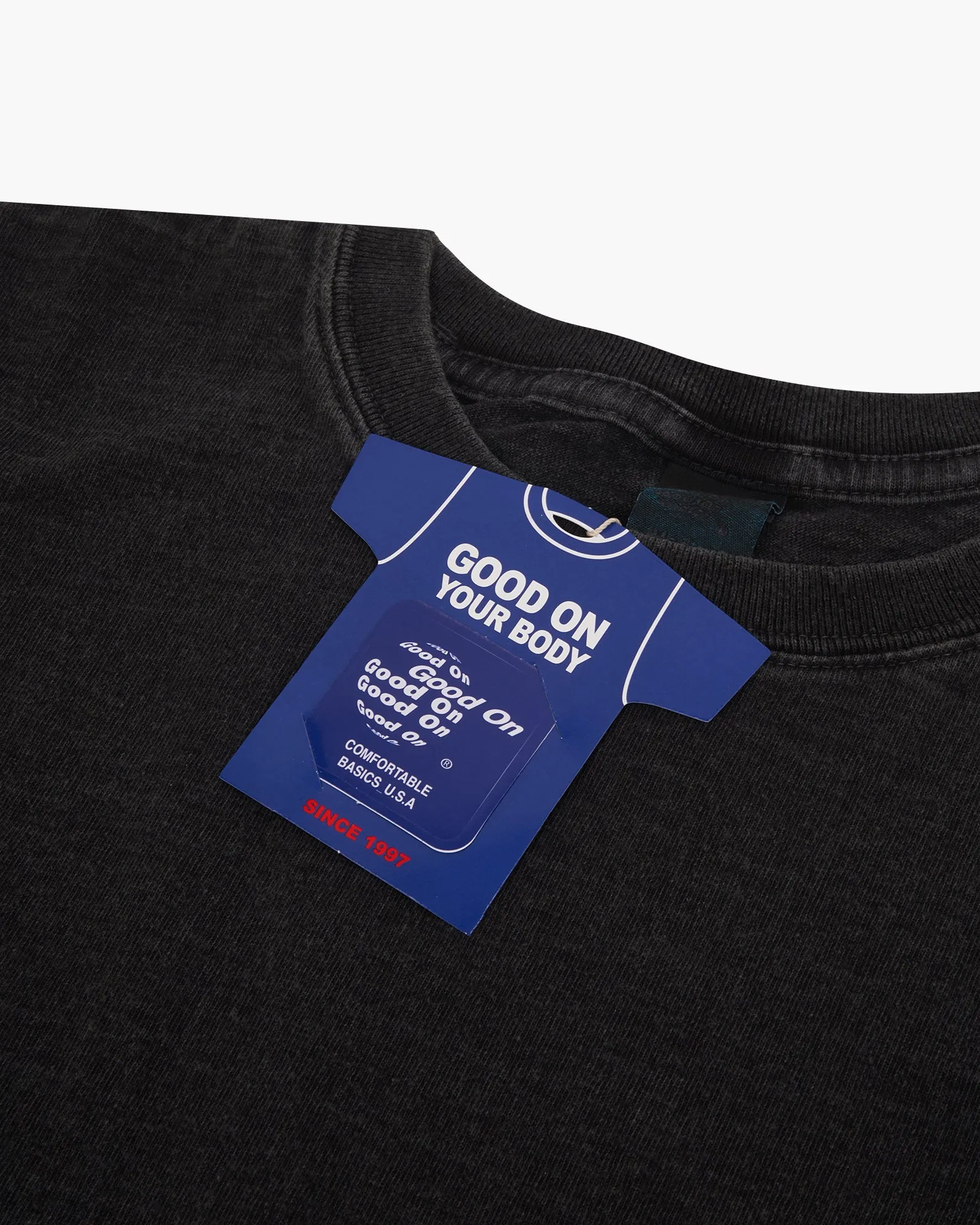 Good On S/S Crew Tee - Pigment Dyed Black