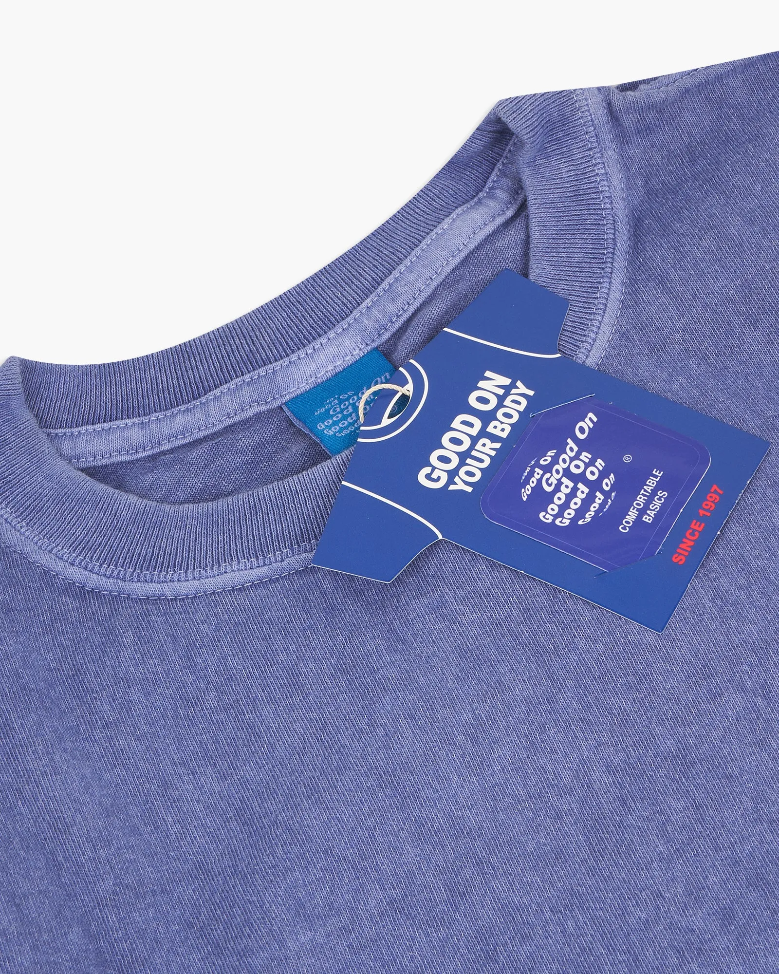 Good On S/S Crew Tee - Pigment Dyed Light Purple
