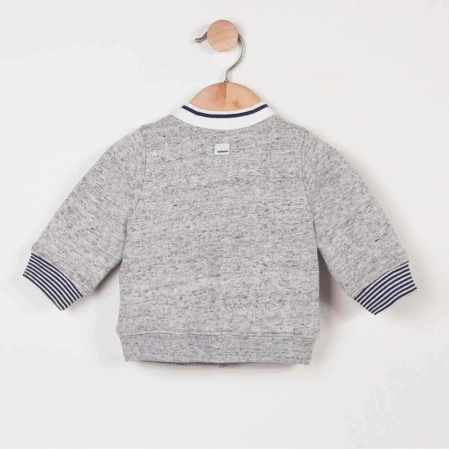 Herringbone Fleece Cardigan