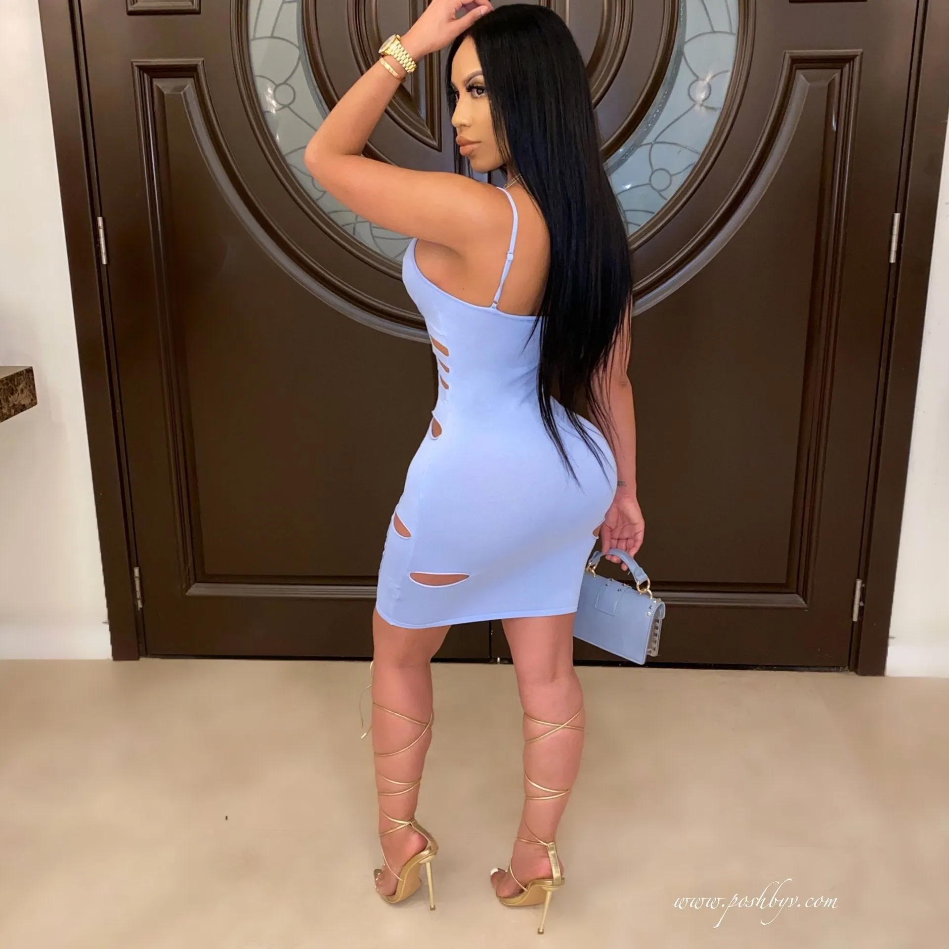 Hollow Out Sleeveless Dress