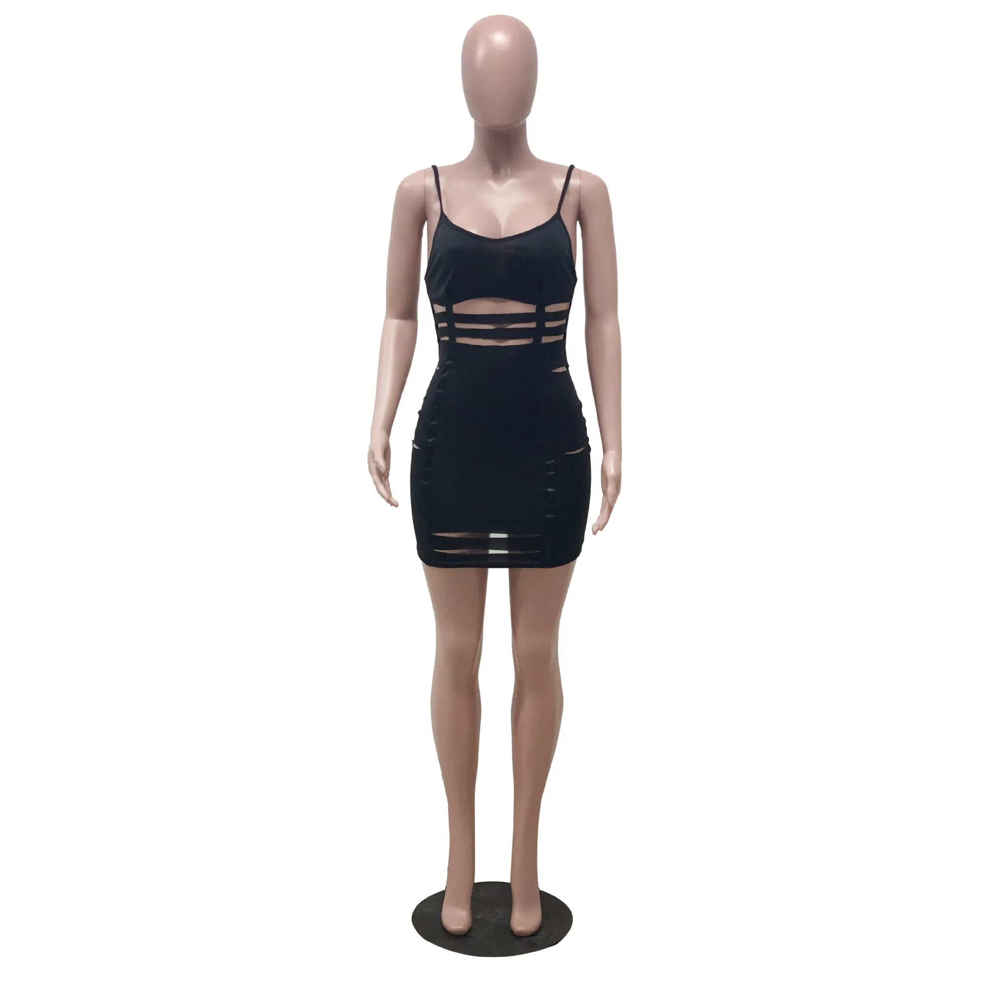 Hollow Out Sleeveless Dress
