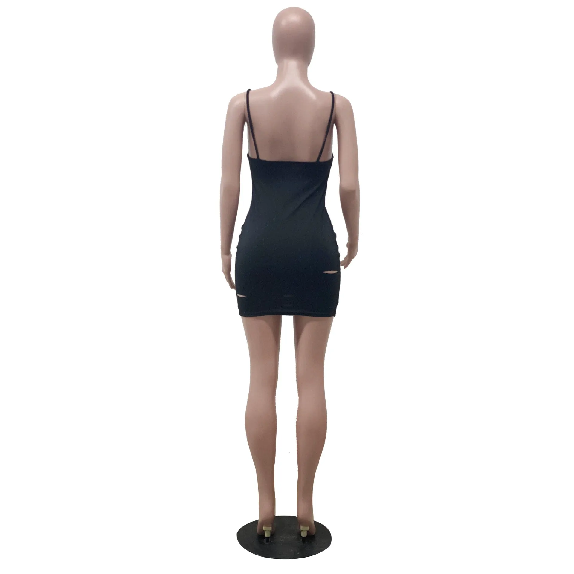 Hollow Out Sleeveless Dress