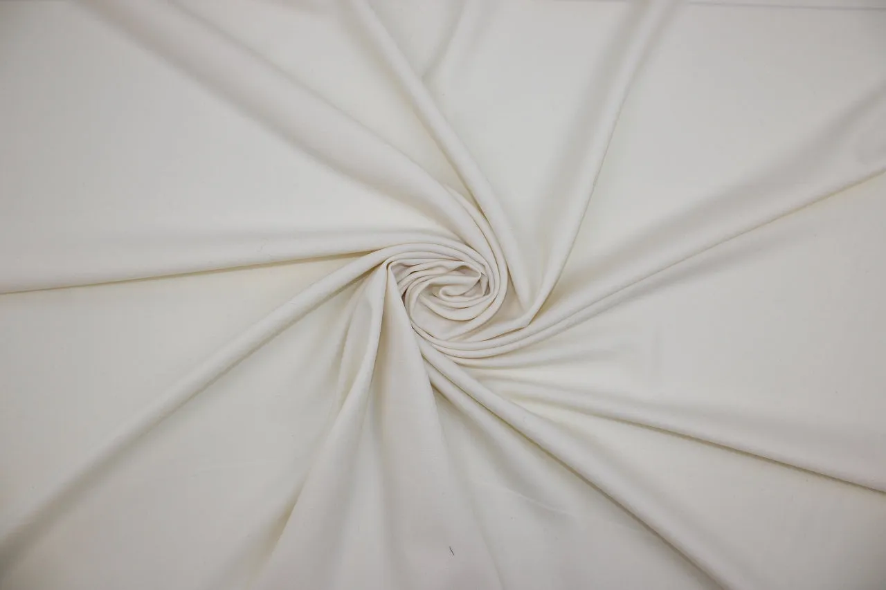 Italian Tropical Wool Broadcloth - Ivory