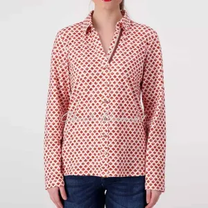 Just White Long Sleeve Blouse - Style J1045