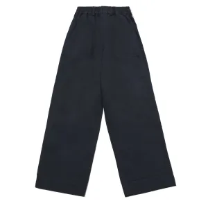 Kappy One Tuck Wide Fatigue Pants Navy