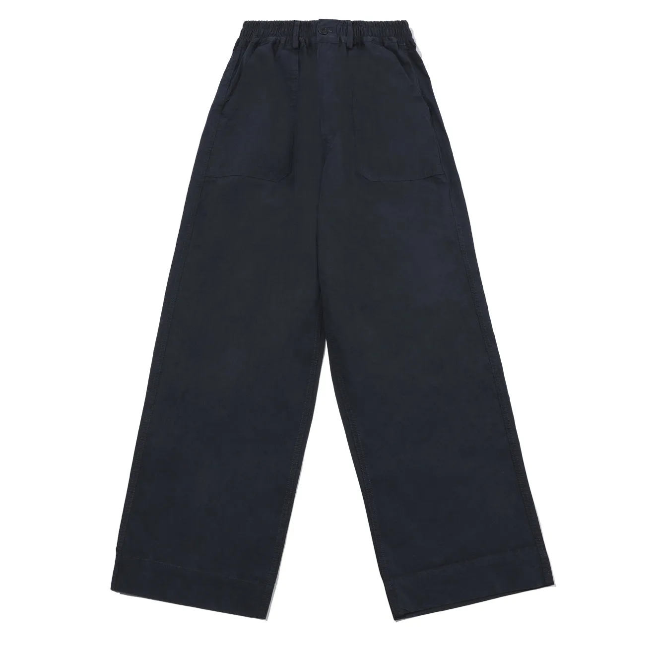 Kappy One Tuck Wide Fatigue Pants Navy