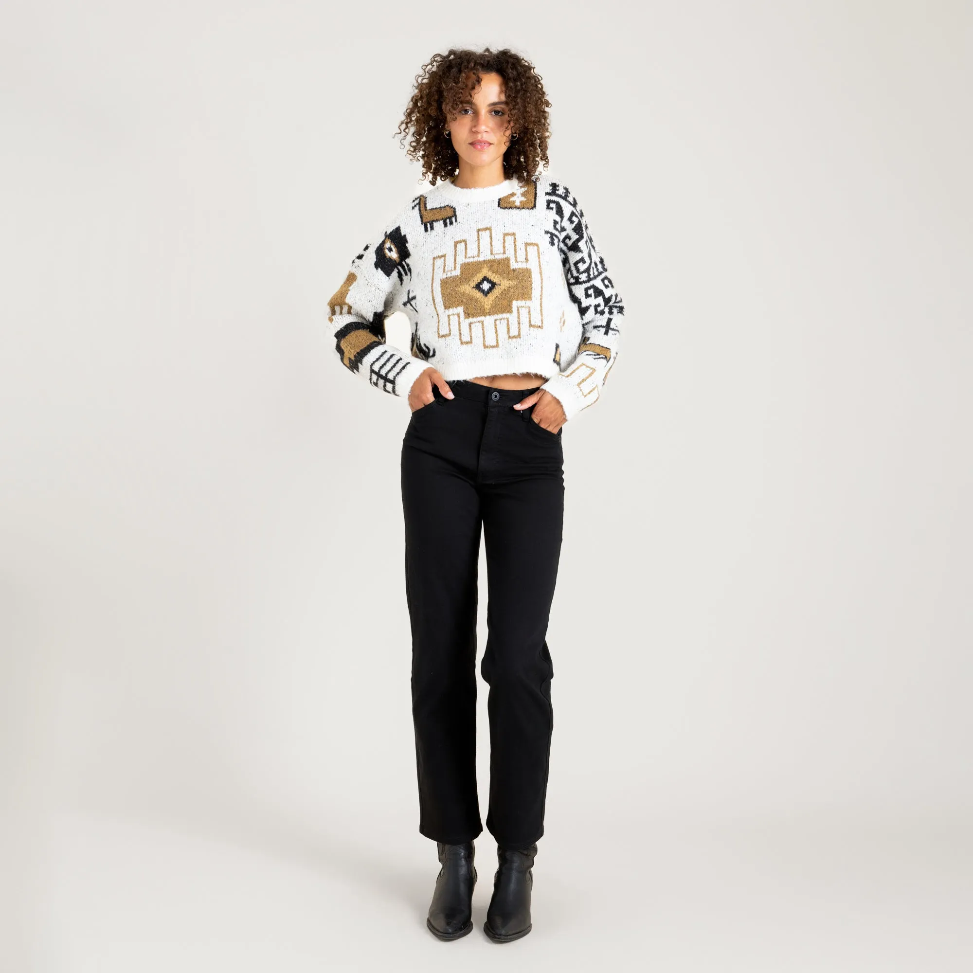 Kos Sweater - White Wolf