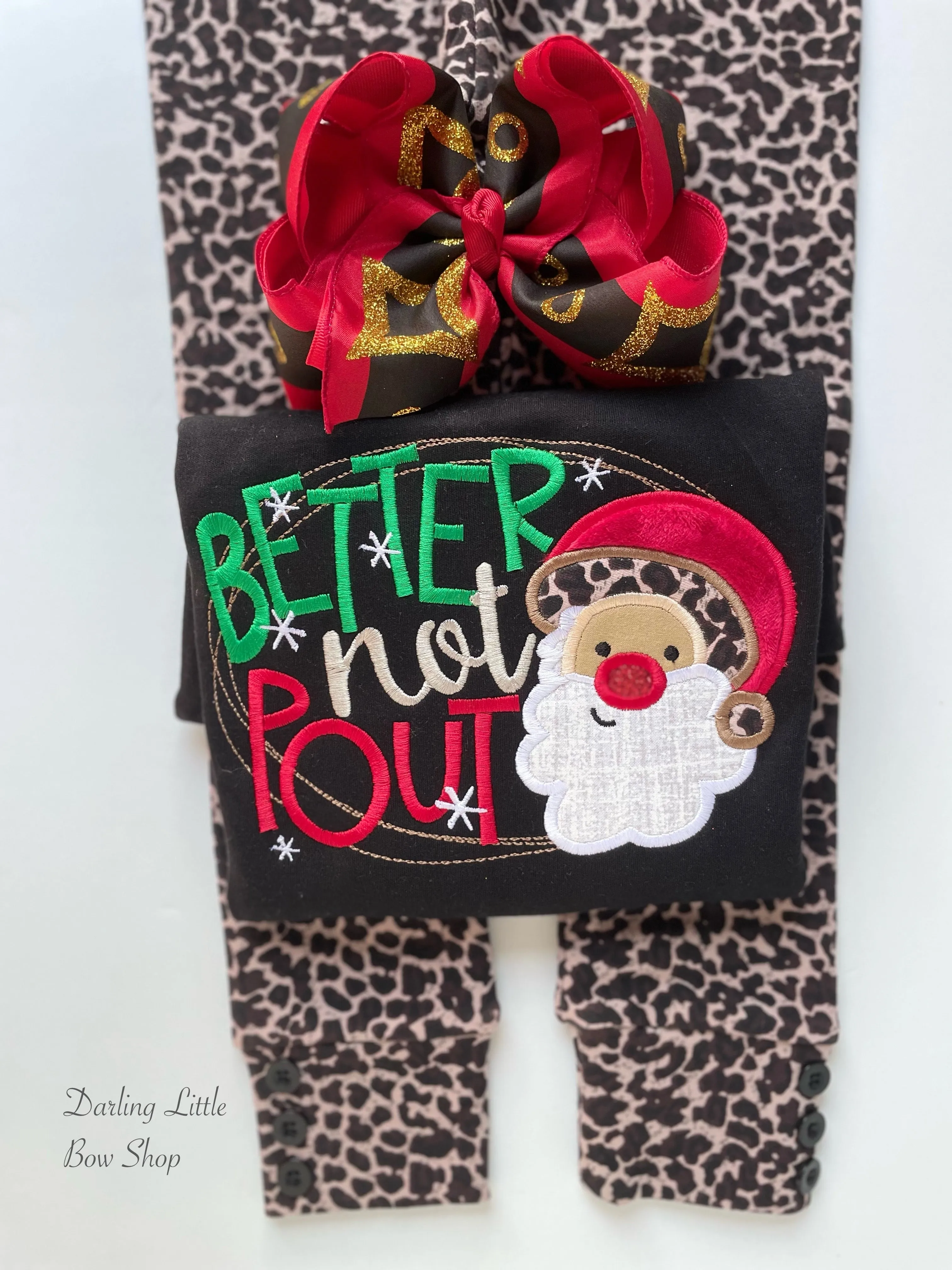 Leopard print Button Leggings - fleece lined and warm