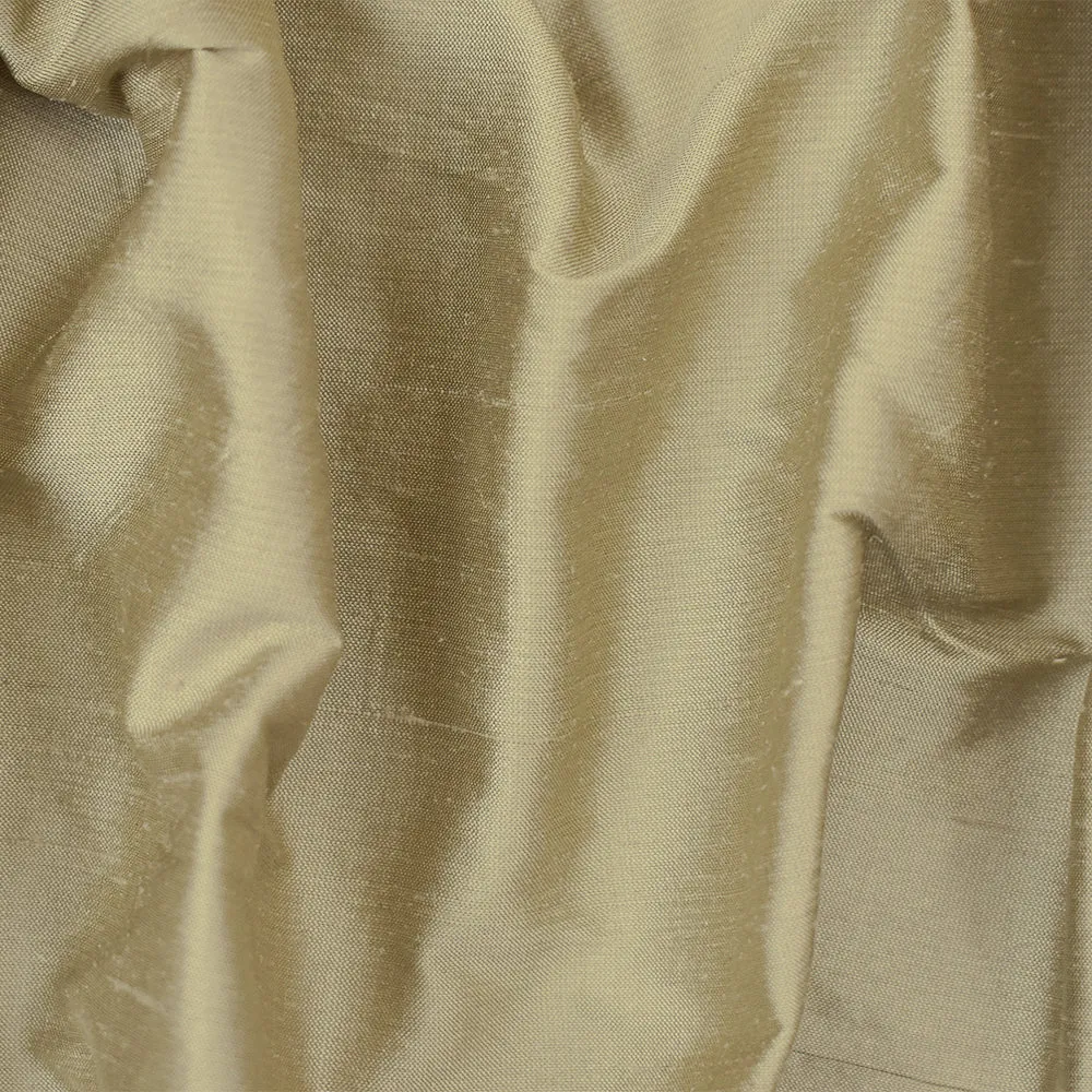 Light Beige Silk Iridescent Shantung Woven Fabric