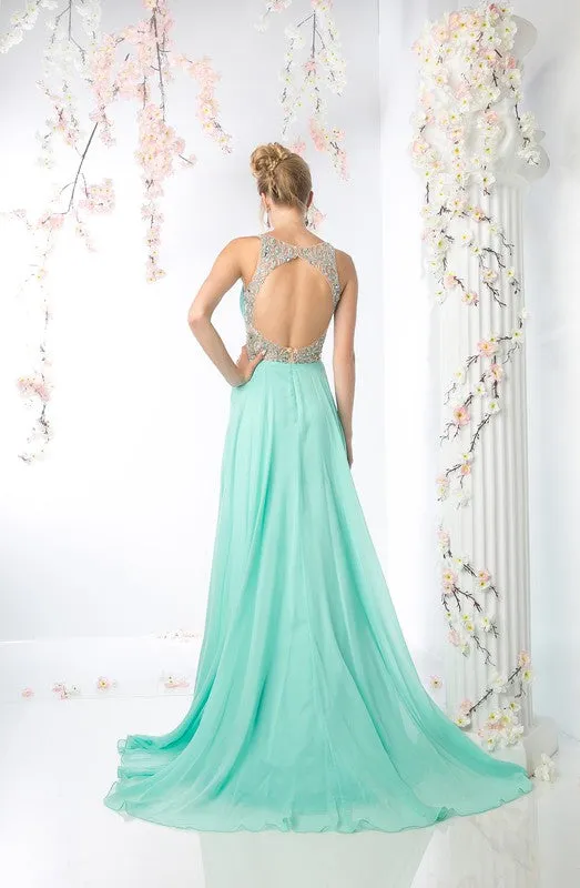 Light Green Long Evening Dress