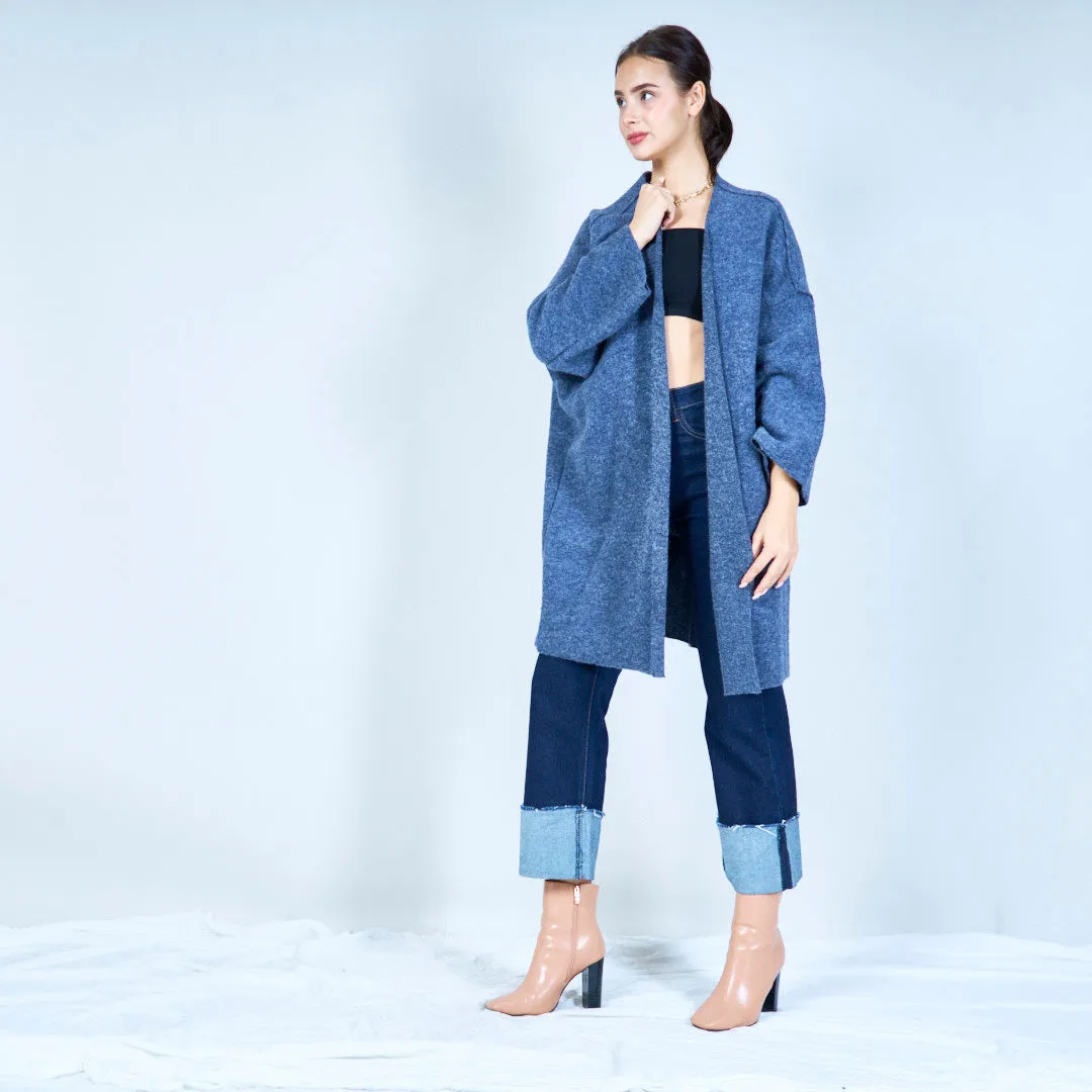 Lightweight open-front knit cardigan wholesale