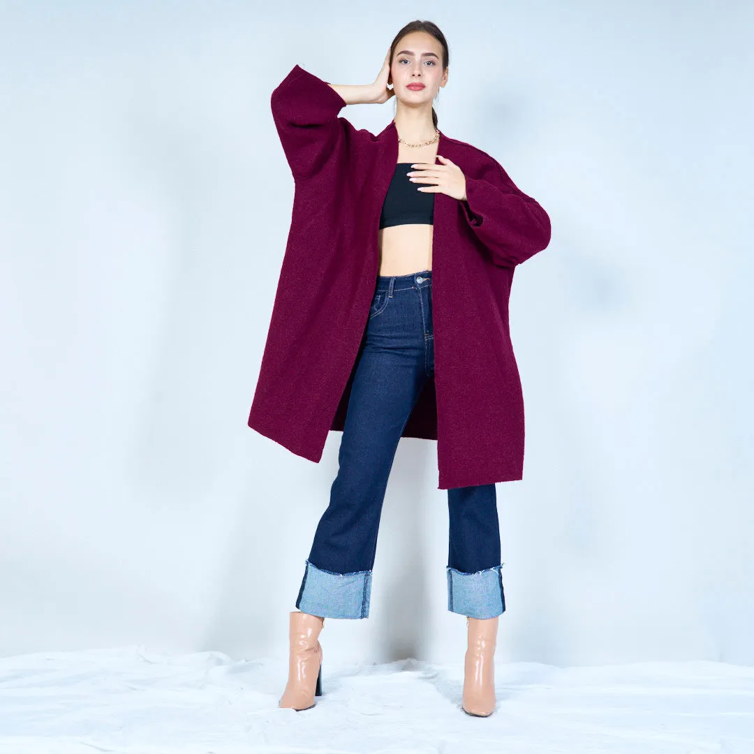 Lightweight open-front knit cardigan wholesale