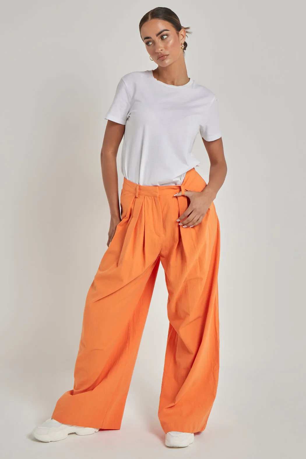 Linen Wide Leg Trouser