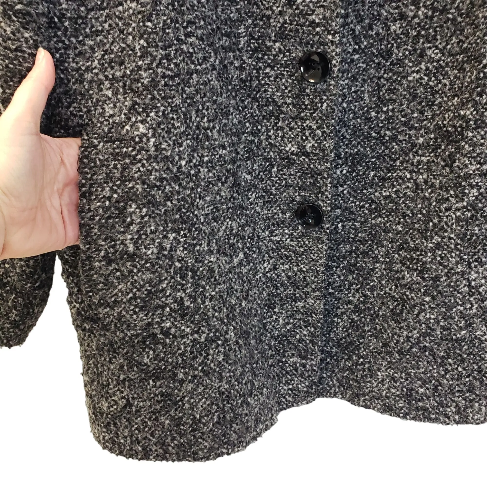 London Fog Wool Blend Tweed Jacket Coat Size 1X