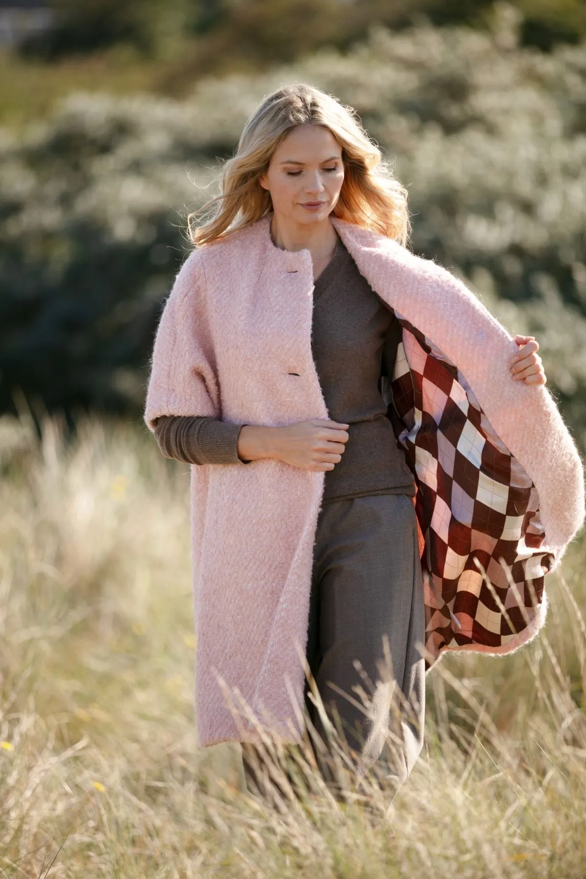 Louisa Wool Boucle Coat