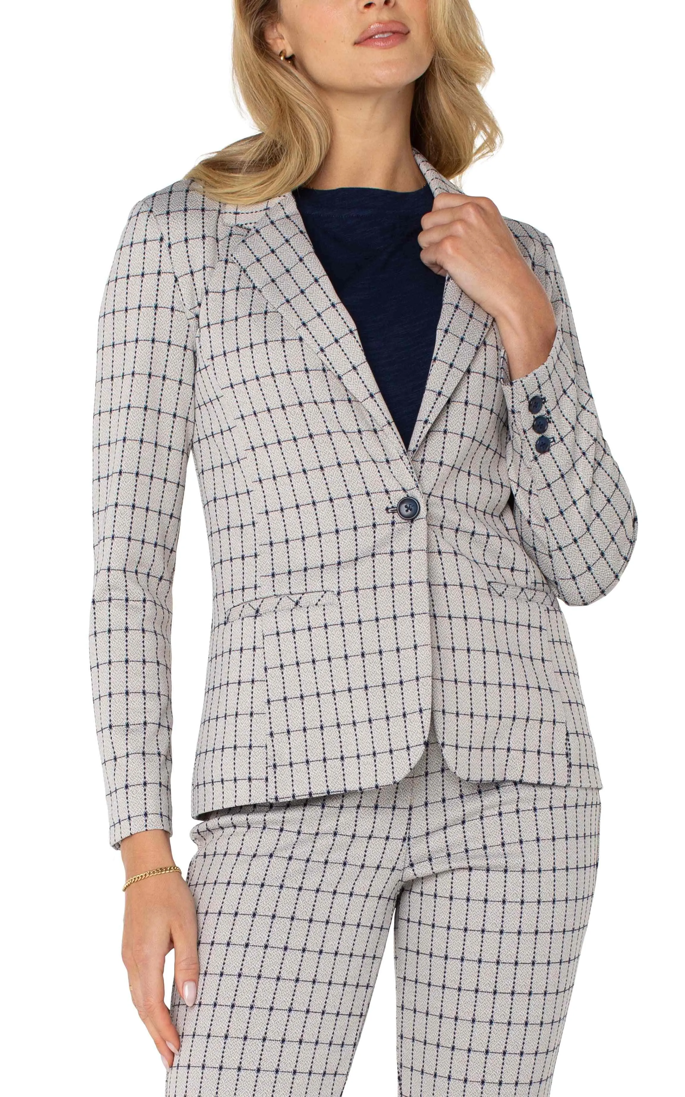 LP1601 Faux Double Brested Blazer