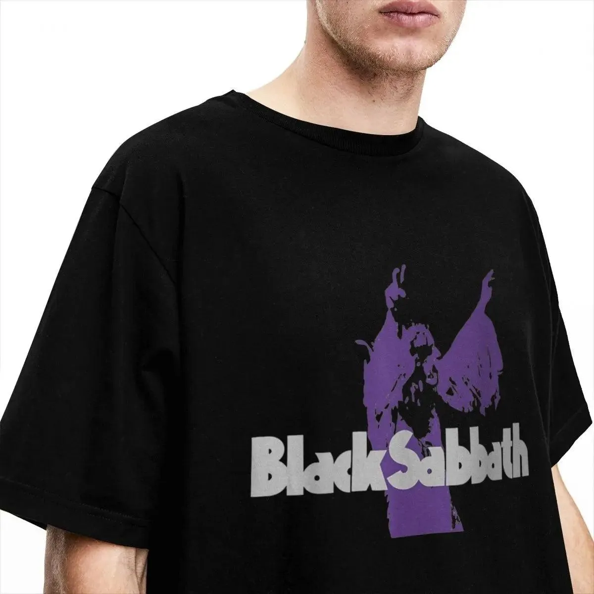 Men Women's Black Sabbaths Free Official Purple Rock Band T Shirt Merch metal music Pure Cotton T-shirt Clothes Vintage Tees
