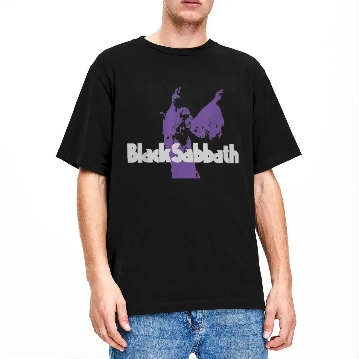 Men Women's Black Sabbaths Free Official Purple Rock Band T Shirt Merch metal music Pure Cotton T-shirt Clothes Vintage Tees