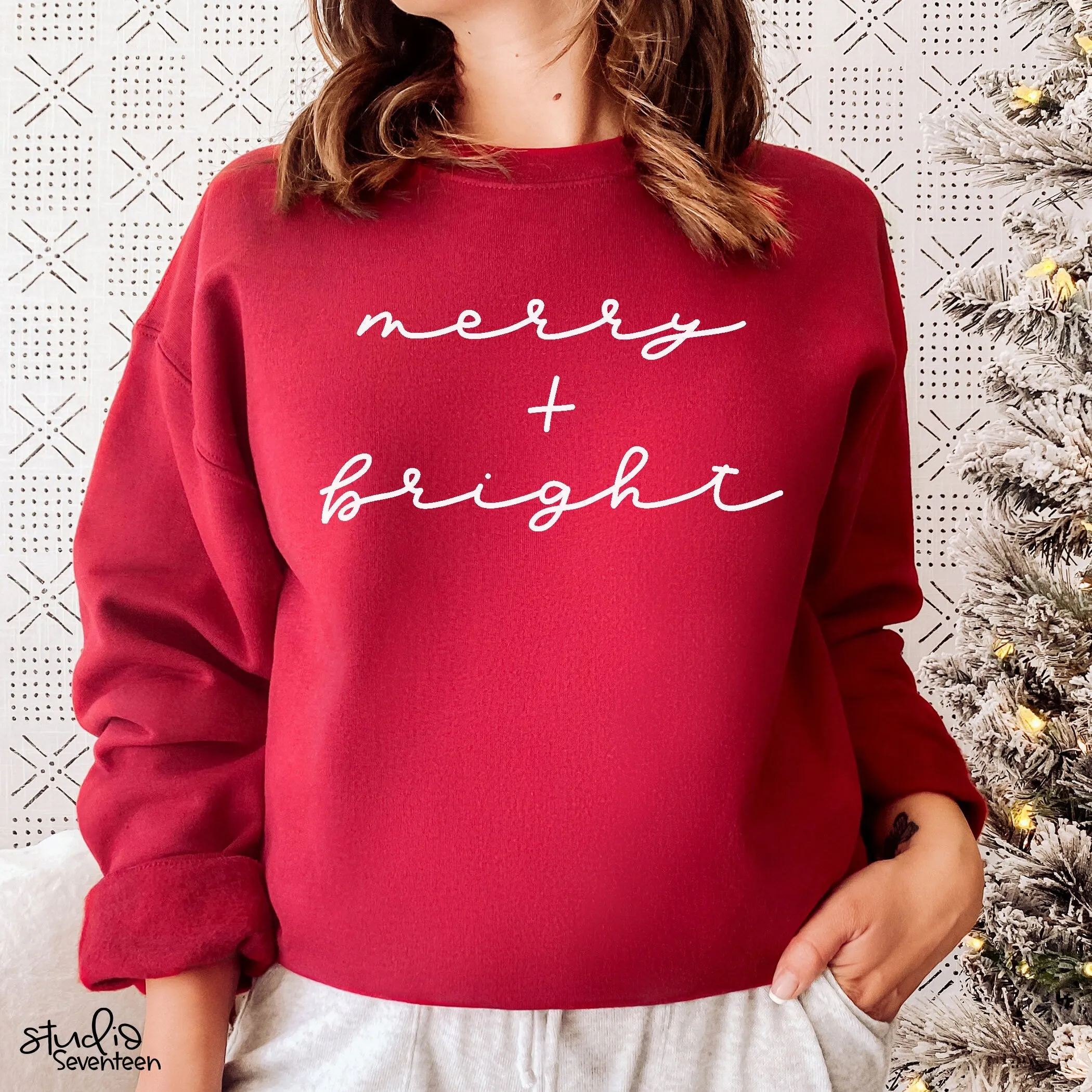 Merry and Bright Crewneck Sweatshirt