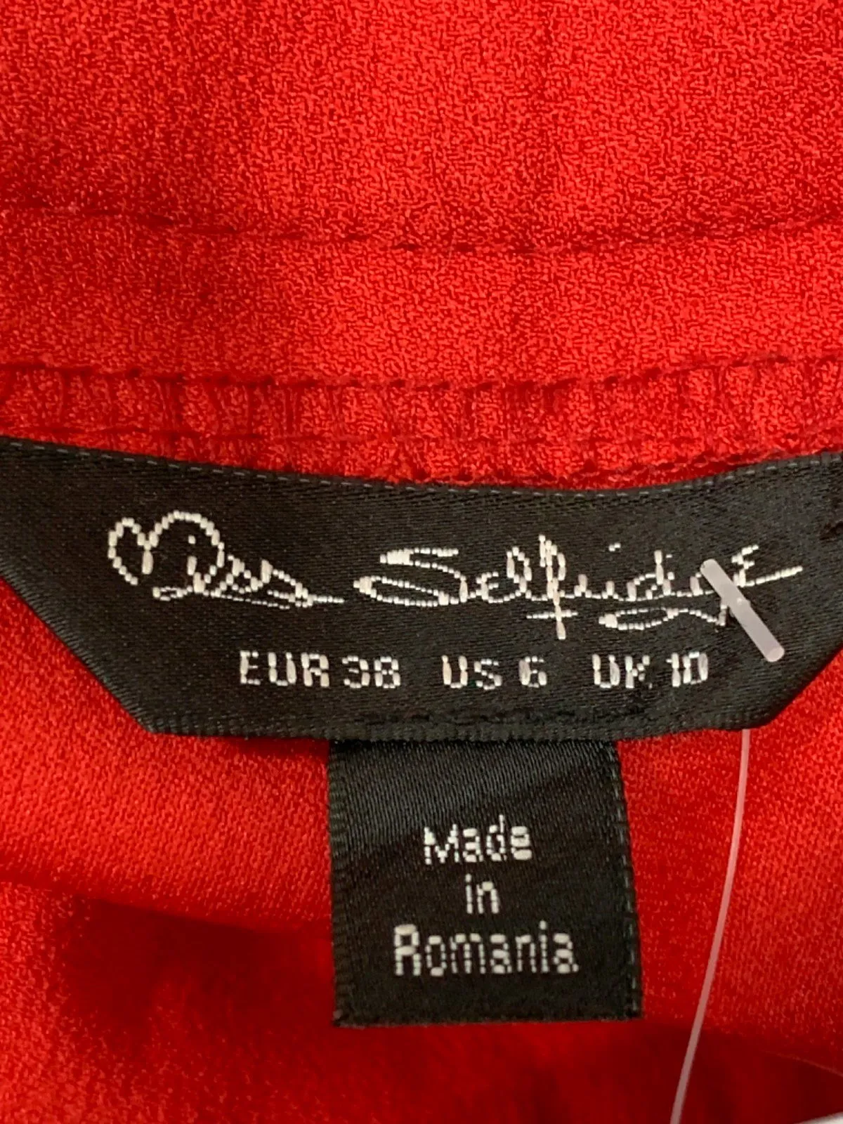 Miss Selfridge Red Wide Leg Trousers UK 10