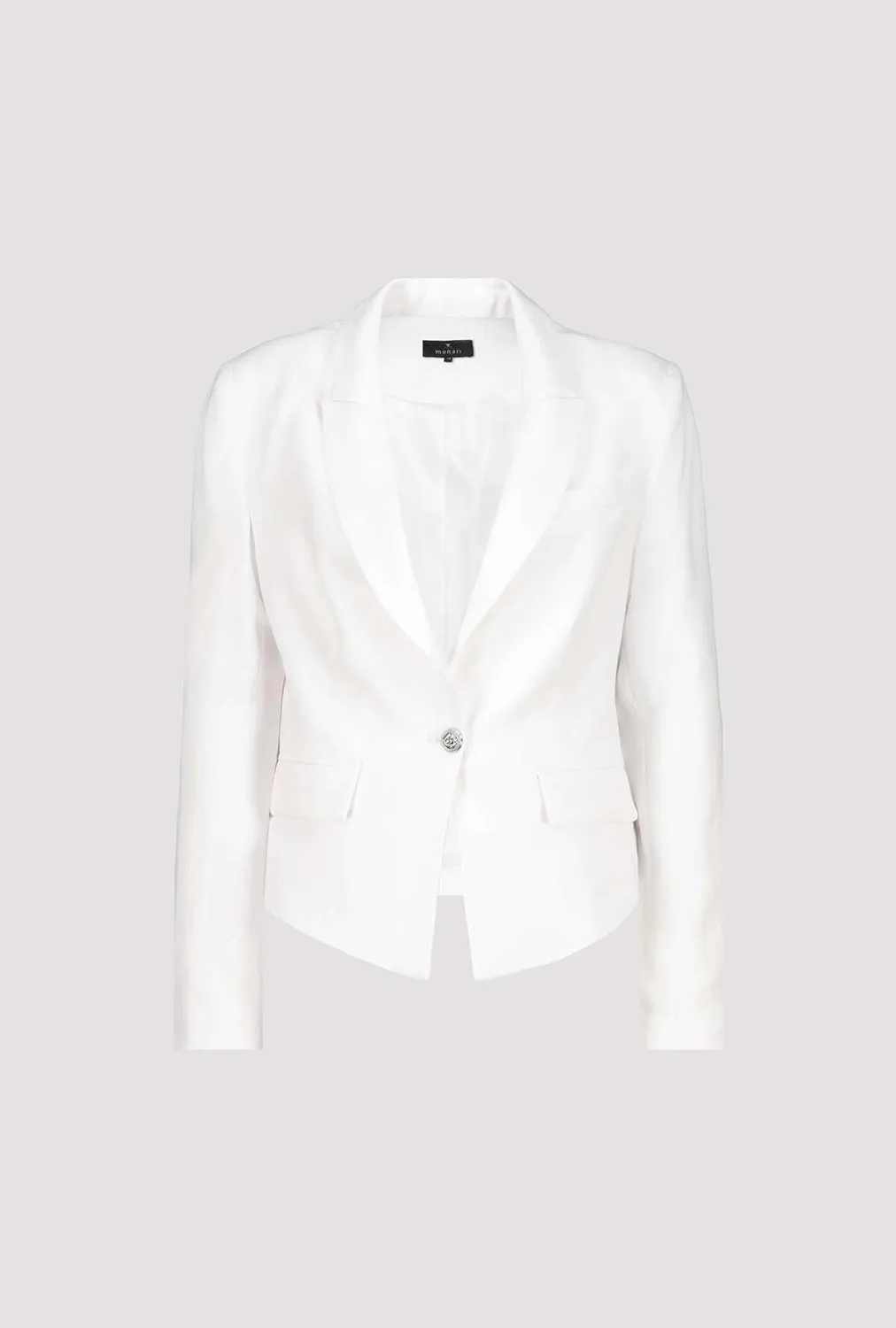 Monari Linen Blazer in White M408964