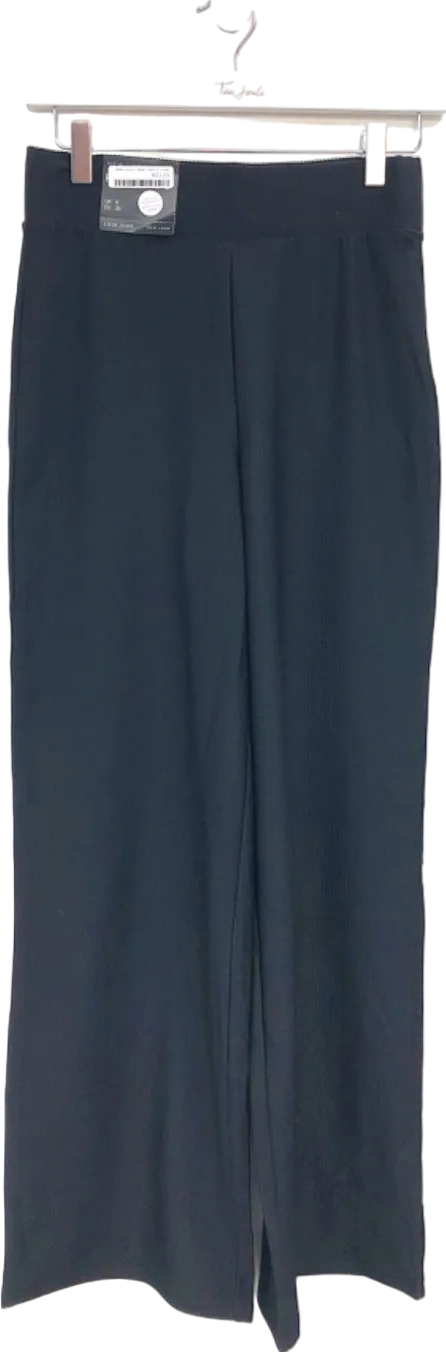New Look Black Wide Leg Trousers UK 8